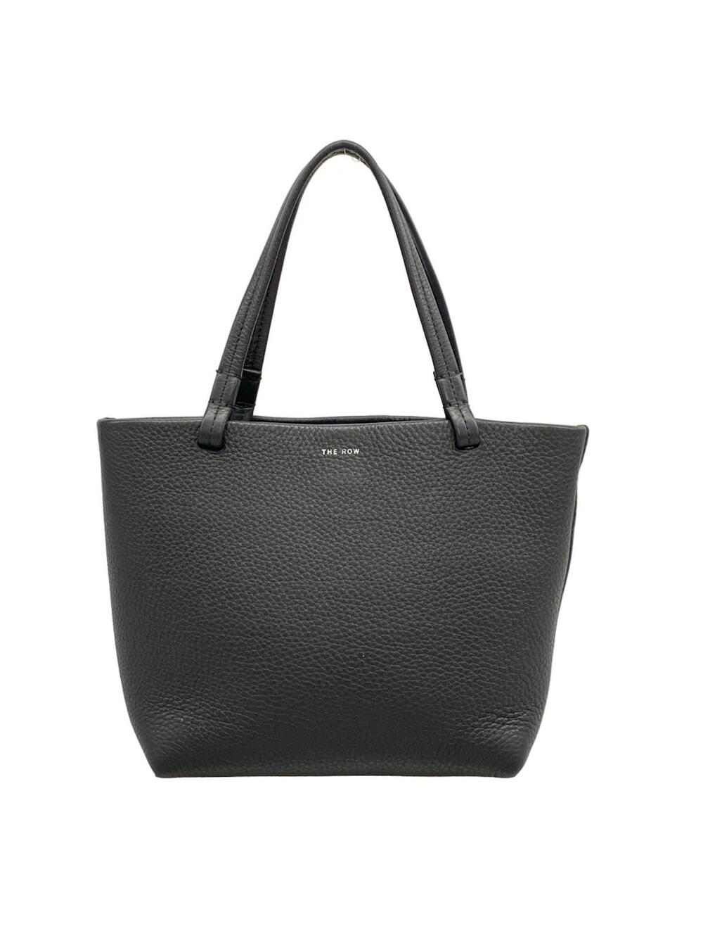 The Row Park Tote Small Black Grain #371760T23B
